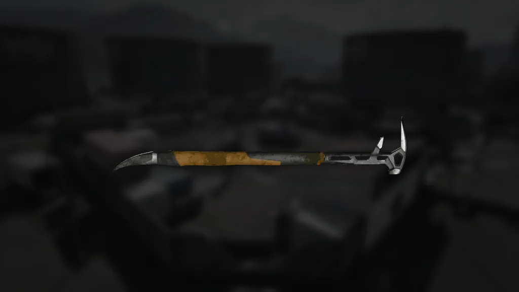 Halligan Bar aus WARDOGS – Symbol aus dem Spiel vor einer Spielszene