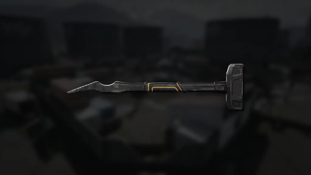 Großer Hammer aus WARDOGS – Symbol aus dem Spiel vor einer Spielszene
