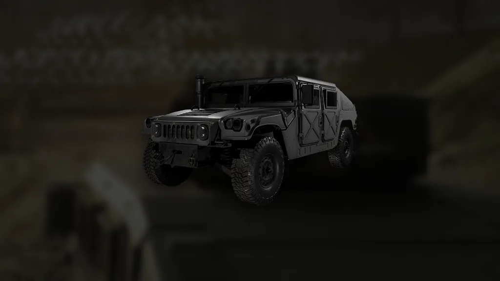Humvee aus WARDOGS – Symbol aus dem Spiel vor einer Spielszene