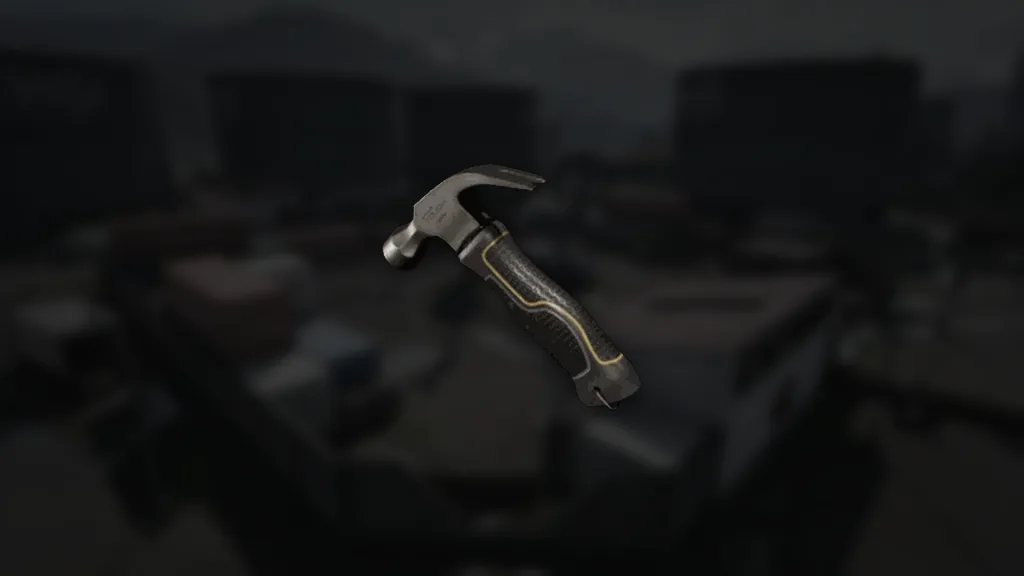 Kleiner Hammer aus WARDOGS – Symbol aus dem Spiel vor einer Spielszene