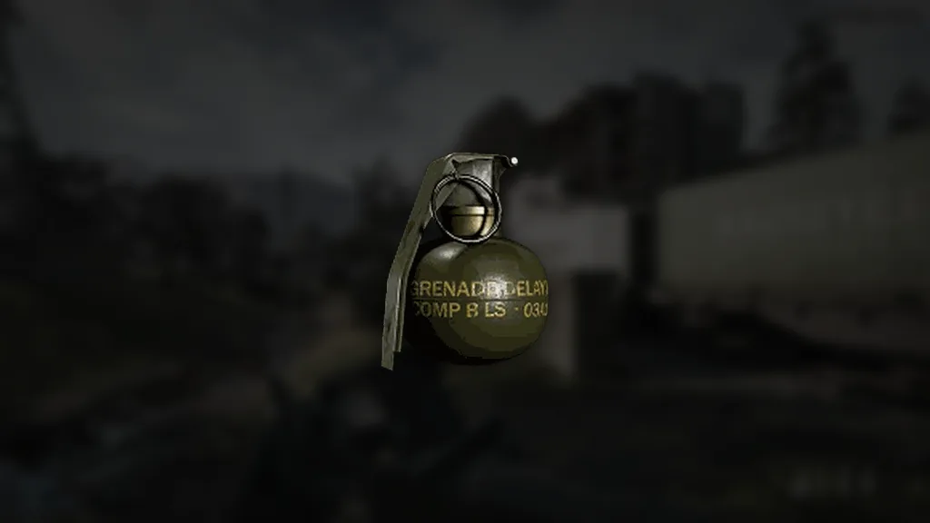 M67 Splittergranate aus WARDOGS – Symbol aus dem Spiel vor einer Spielszene
