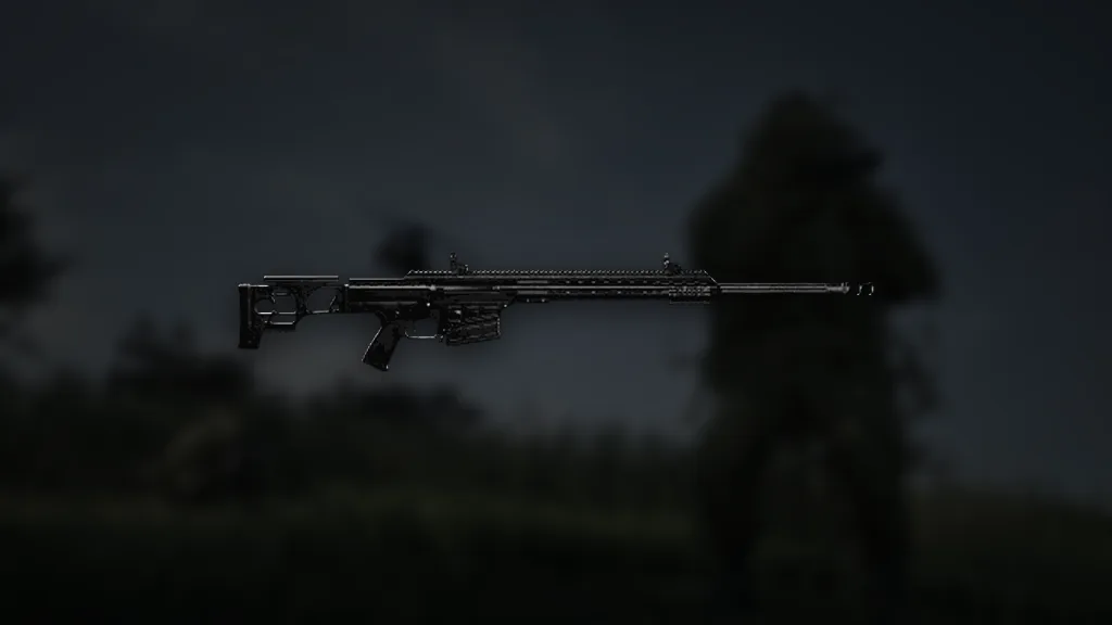 MK22 aus WARDOGS – Symbol aus dem Spiel vor einer Spielszene
