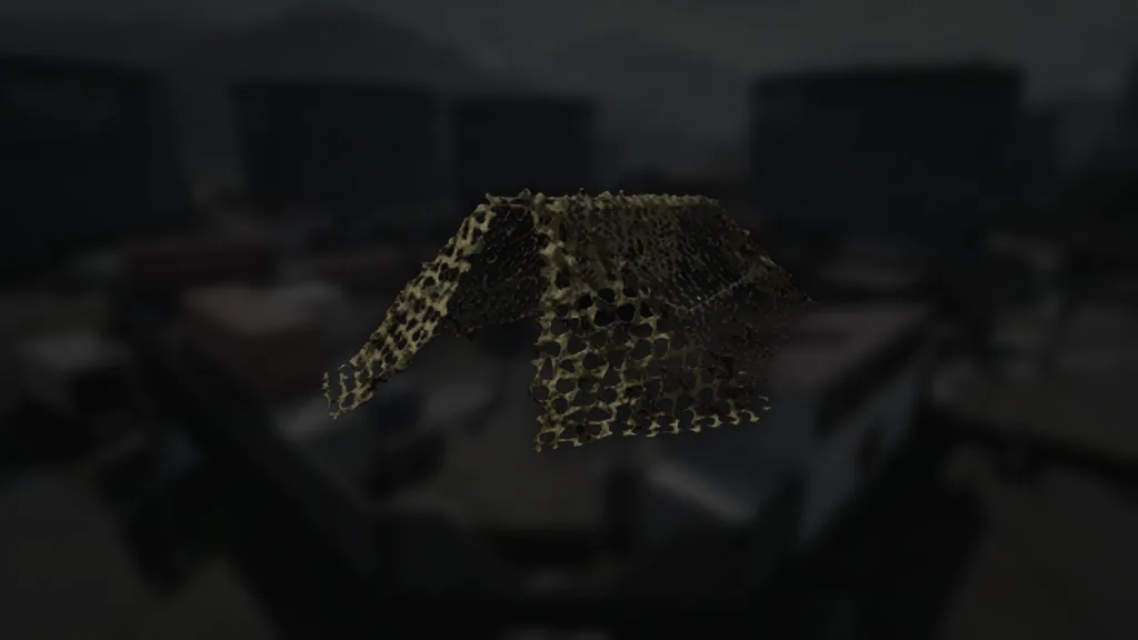 Recon-Zelt aus WARDOGS – Symbol aus dem Spiel vor einer Spielszene